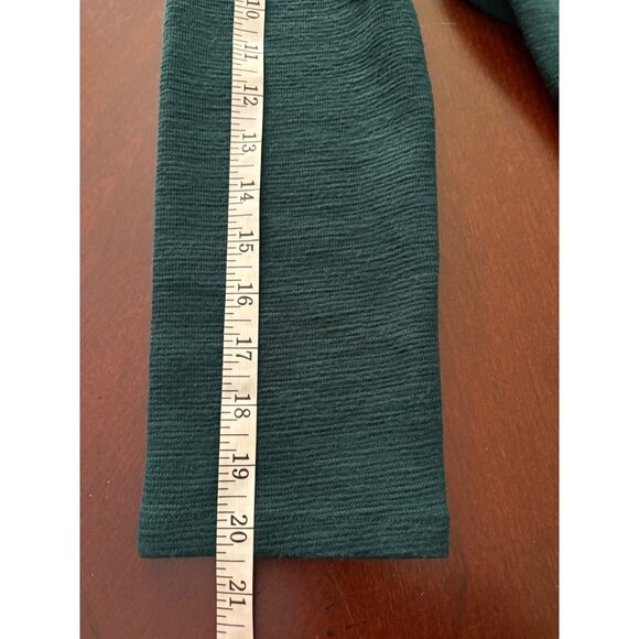 GAP Textured Fit & Flare Green Flutter Dress Career Holiday Party Size 6 TALL - Picture 11 of 13